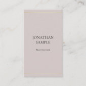 Modern minimalistisch design elegant Plain Visitekaartje (Voorkant)