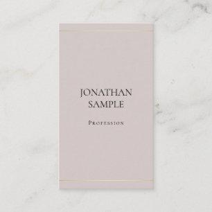 Modern minimalistisch design elegant Plain Visitekaartje
