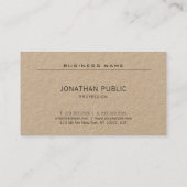 Modern minimalistisch design Elegante platte luxe Visitekaartje (Achterkant)