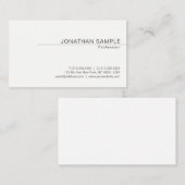 Modern minimalistisch design met hoge elegant visitekaartje (Voorkant / Achterkant)