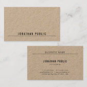 Modern minimalistisch design professioneel modieus visitekaartje (Voorkant / Achterkant)