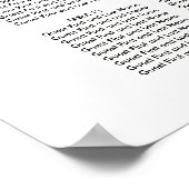 Modern minimalistisch diamantwiedrooster poster (Hoek)