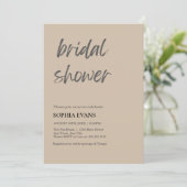 Modern minimalistisch donker vanille Vrijgezellenf Kaart (Staand voorkant)