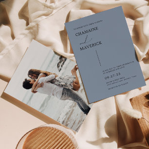 Modern minimalistisch Dreamweaver Script Dusty Blu Kaart