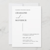 Modern minimalistisch Dreamweaver Script Photo Wed Kaart (Voorkant)