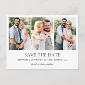 Modern minimalistisch Eenvoudig 3 Foto slaat de da Briefkaart (Voorkant)