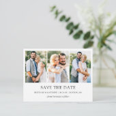 Modern minimalistisch Eenvoudig 3 Foto slaat de da Briefkaart (Staand voorkant)