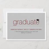 Modern minimalistisch eenvoudig Afstuderen fotoAfs Aankondiging (Voorkant)