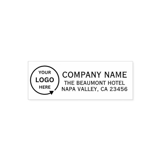 Modern minimalistisch eenvoudig bedrijfsretouradre  zelfinktende stempel (Design)