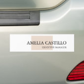 Modern minimalistisch eenvoudig bumpersticker (Op auto)