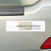 Modern Minimalistisch Eenvoudig Bumpersticker (Op auto)