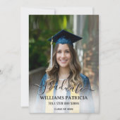 Modern Minimalistisch Eenvoudig Casual Foto Afstud Kaart (Voorkant)