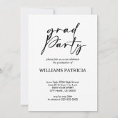 Modern Minimalistisch Eenvoudig Casual Foto Afstud Kaart (Achterkant)