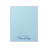 Modern Minimalistisch Eenvoudig Chique Blauw "Moed Notitieblok (Linkerzijde)