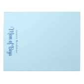 Modern Minimalistisch Eenvoudig Chique Blauw "Moed Notitieblok (Voorkant)