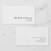 Modern minimalistisch eenvoudig creatief visitekaartje (Voorkant / Achterkant)