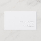 Modern minimalistisch eenvoudig creatief visitekaartje (Achterkant)