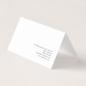 Modern minimalistisch eenvoudig creatief visitekaartje (Achterkant)