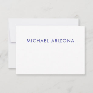 Modern Minimalistisch Eenvoudig Eigen Naam RSVP Kaartje