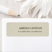 Modern minimalistisch eenvoudig etiket (Insitu)