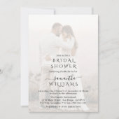 Modern minimalistisch eenvoudig foto-Vrijgezellenf Kaart (Voorkant)