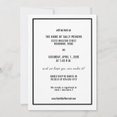 Modern minimalistisch eenvoudig foto-Vrijgezellenf Kaart (Achterkant)