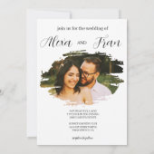 Modern Minimalistisch Eenvoudig Kaart (Achterkant)