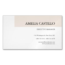 Modern minimalistisch eenvoudig magnetisch visitekaartje