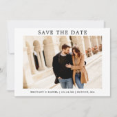 Modern minimalistisch eenvoudig opslaan van de dat save the date (Voorkant)
