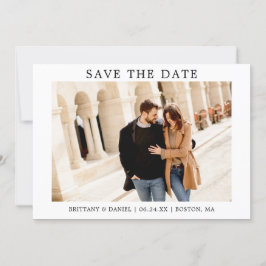 Modern minimalistisch eenvoudig opslaan van de dat save the date