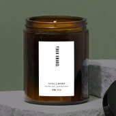 Modern minimalistisch eenvoudig product waterdicht voedselcontainer etiket