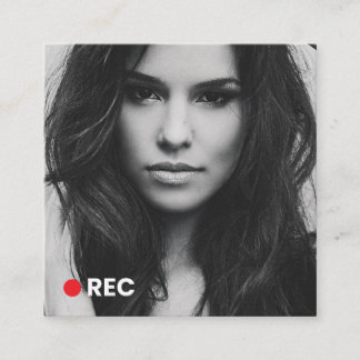 Modern minimalistisch eenvoudig professioneel foto vierkante visitekaartje