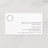 Modern Minimalistisch Eenvoudig Professioneel Logo Visitekaartje (Voorkant)