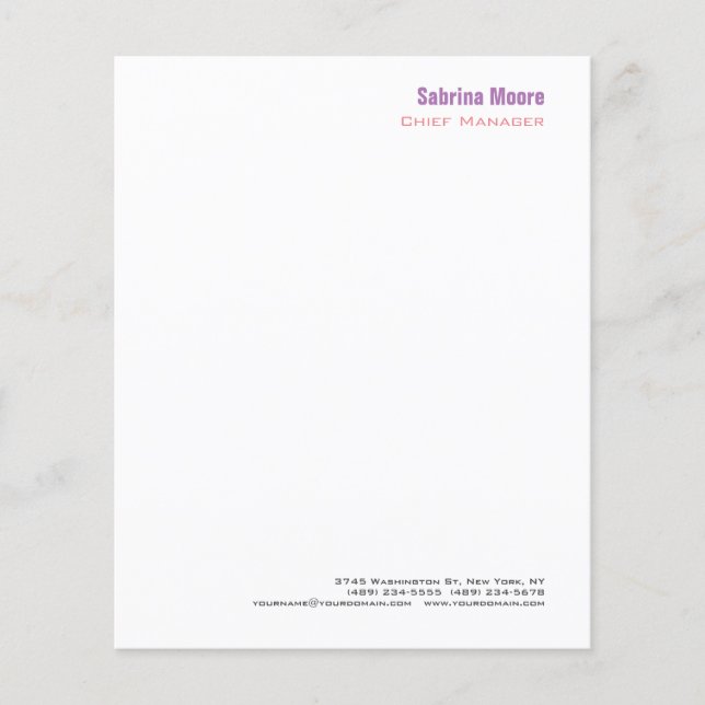 Modern minimalistisch eenvoudig professioneel papi (Voorkant)