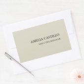 Modern minimalistisch eenvoudig rechthoekige sticker (Envelop)