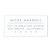 Modern minimalistisch | Eenvoudig retouradres Zelfinktende Stempel (Design)