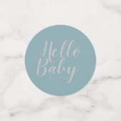 Modern minimalistisch eenvoudig schattig baby show confetti (Kleine voorkant)