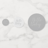 Modern minimalistisch eenvoudig schattig baby show confetti (Achterkanten)