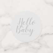 Modern minimalistisch eenvoudig schattig baby show confetti (Kleine voorkant)