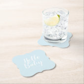 Modern minimalistisch eenvoudig schattig baby show kartonnen onderzetters (Insitu)