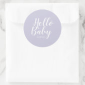 Modern minimalistisch eenvoudig schattig baby show ronde sticker (Tas)