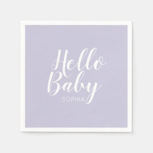 Modern minimalistisch eenvoudig schattig baby show servet