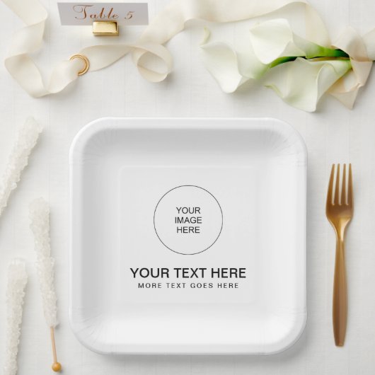 Modern Minimalistisch Eenvoudig Sjabloon Voeg Foto Papieren Bordje (Huwelijk)