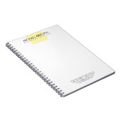 Modern Minimalistisch Eenvoudig Sober Notitieboek (Rechterzijde)