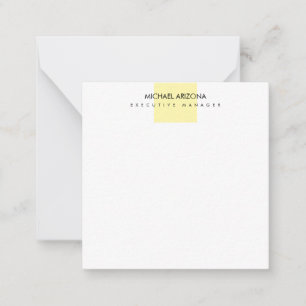Modern Minimalistisch Eenvoudig Sober Notitiekaartje