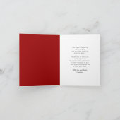 Modern minimalistisch eenvoudig vierkant fotoAfstu Bedankkaart (Binnen)