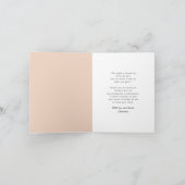 Modern minimalistisch eenvoudig vierkant fotoAfstu Bedankkaart (Binnen)