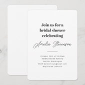 Modern minimalistisch, eenvoudig Vrijgezellenfeest Kaart (Voorkant / Achterkant)