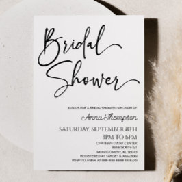 Modern minimalistisch eenvoudig Vrijgezellenfeest Kaart