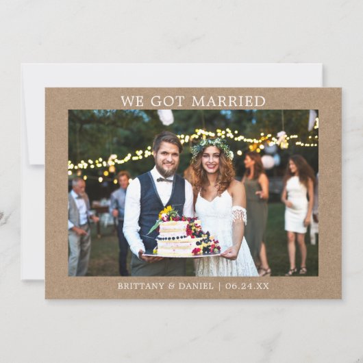 Modern minimalistisch eenvoudig: we hebben een geh bedankkaart (Voorkant)